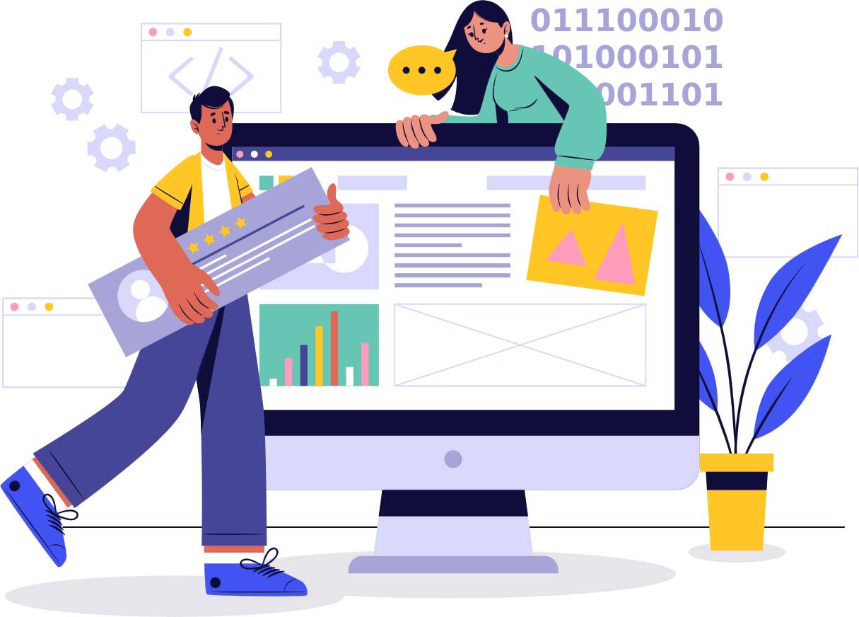 ERP pricing and dashboard illustration