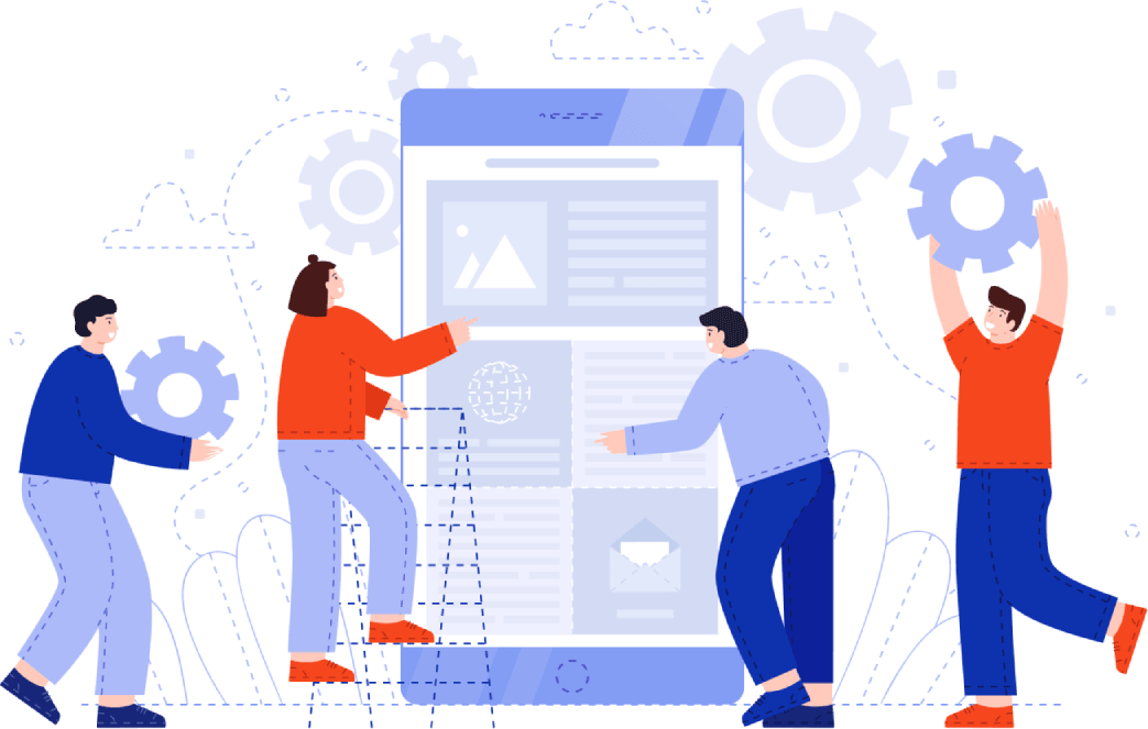 Production management system illustration